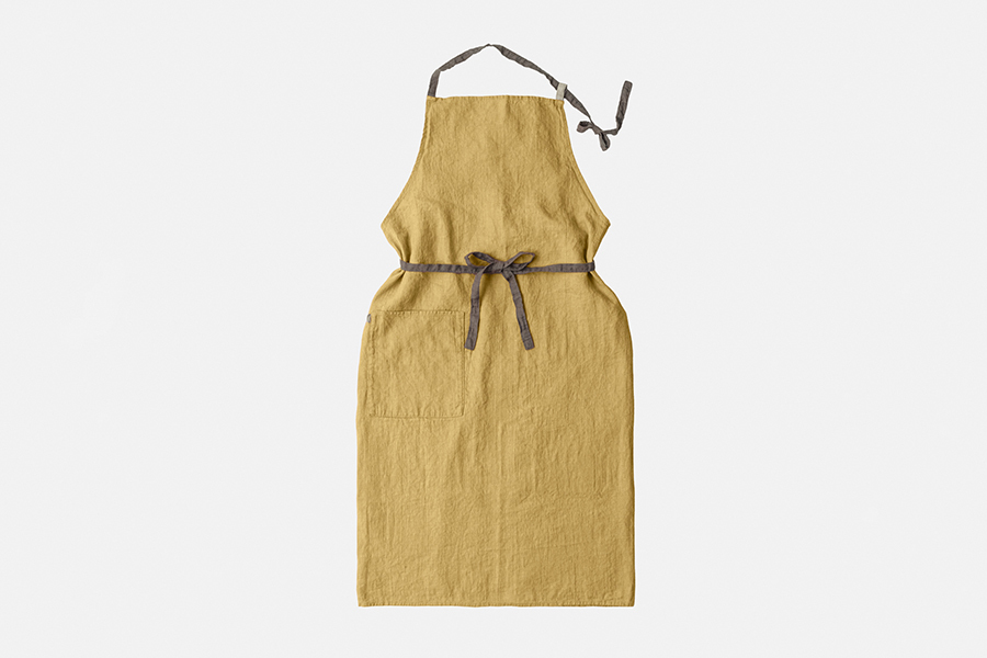 Lino e Lina-全身圍裙 / 復古黃