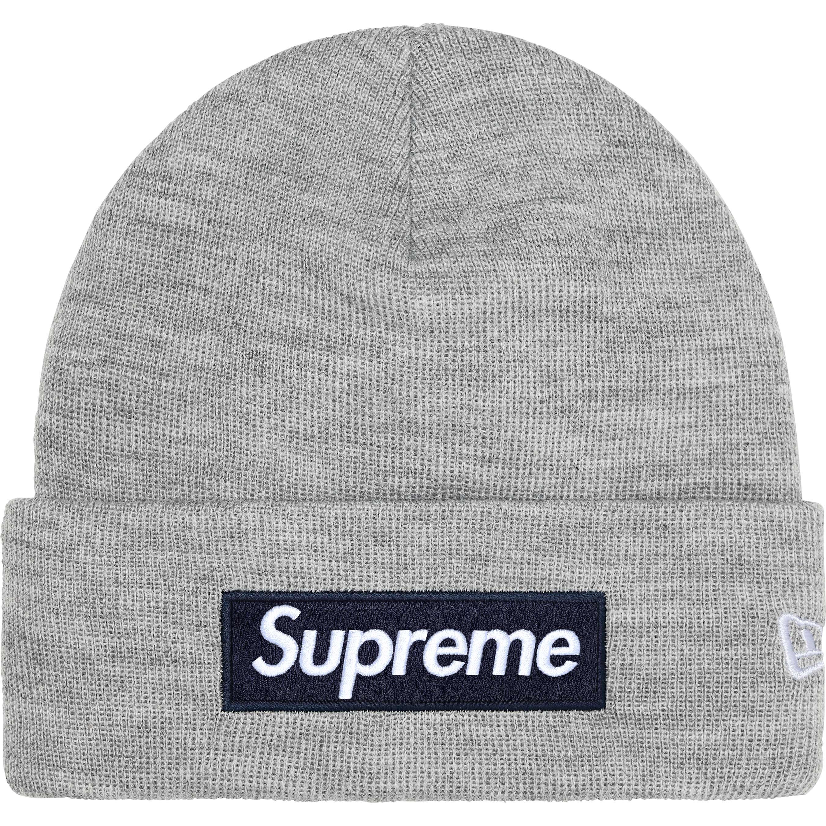 Supreme New Era Box Logo Beanie - Grey | FW25BN5