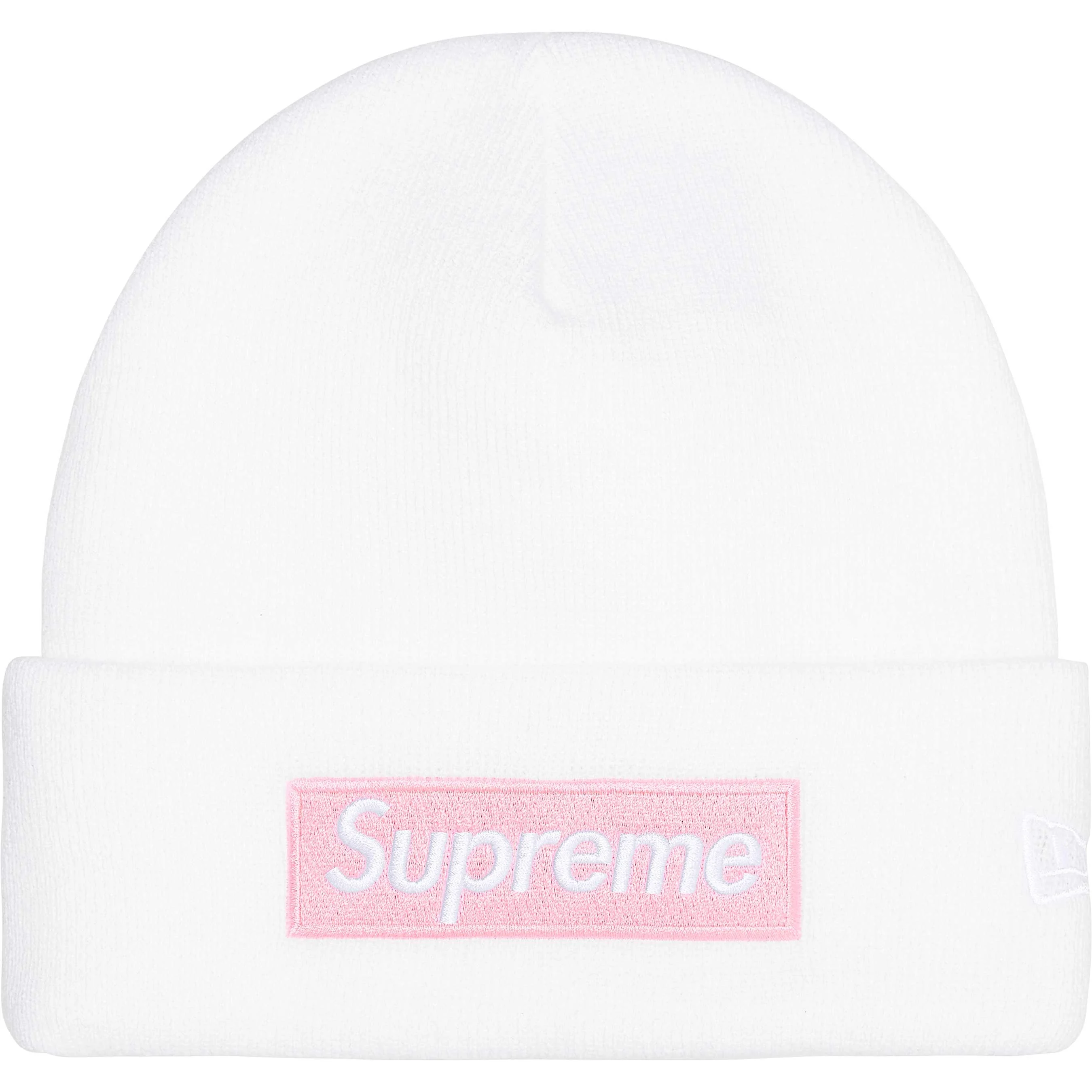 Supreme New Era Box Logo Beanie - White | FW25BN5