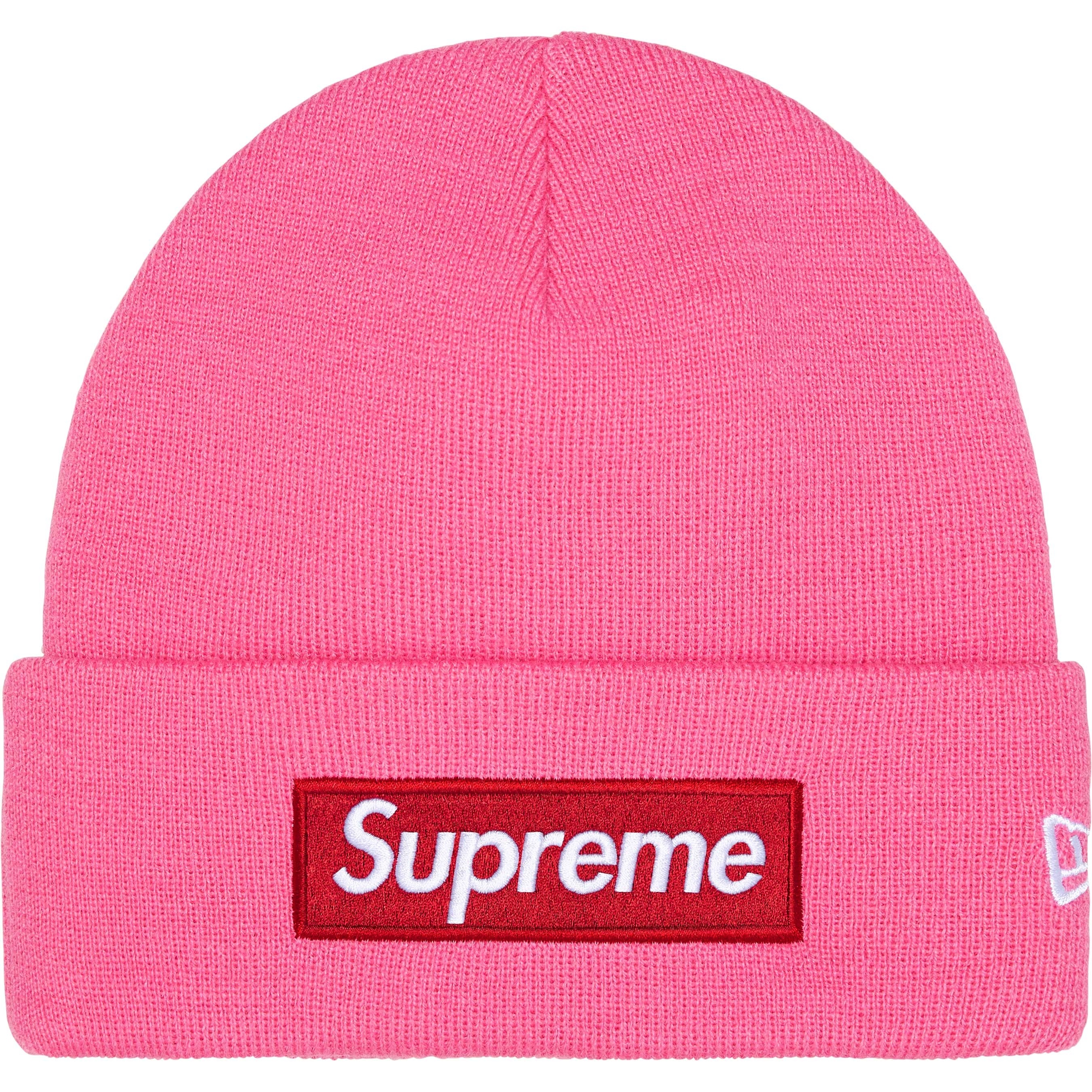 Supreme New Era Box Logo Beanie - Magenta | FW25BN5