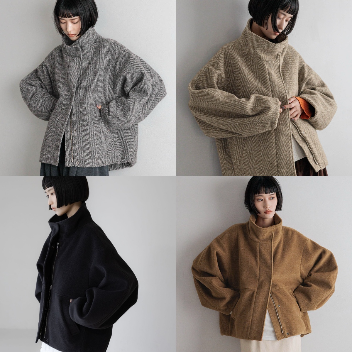 限時特價預購┃LOWRYS FARM 蓬鬆可立領短版外套