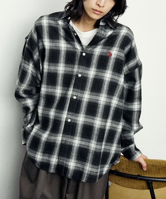 U.S. POLO ASSN. x Publux 法蘭絨格紋襯衫 日系選品