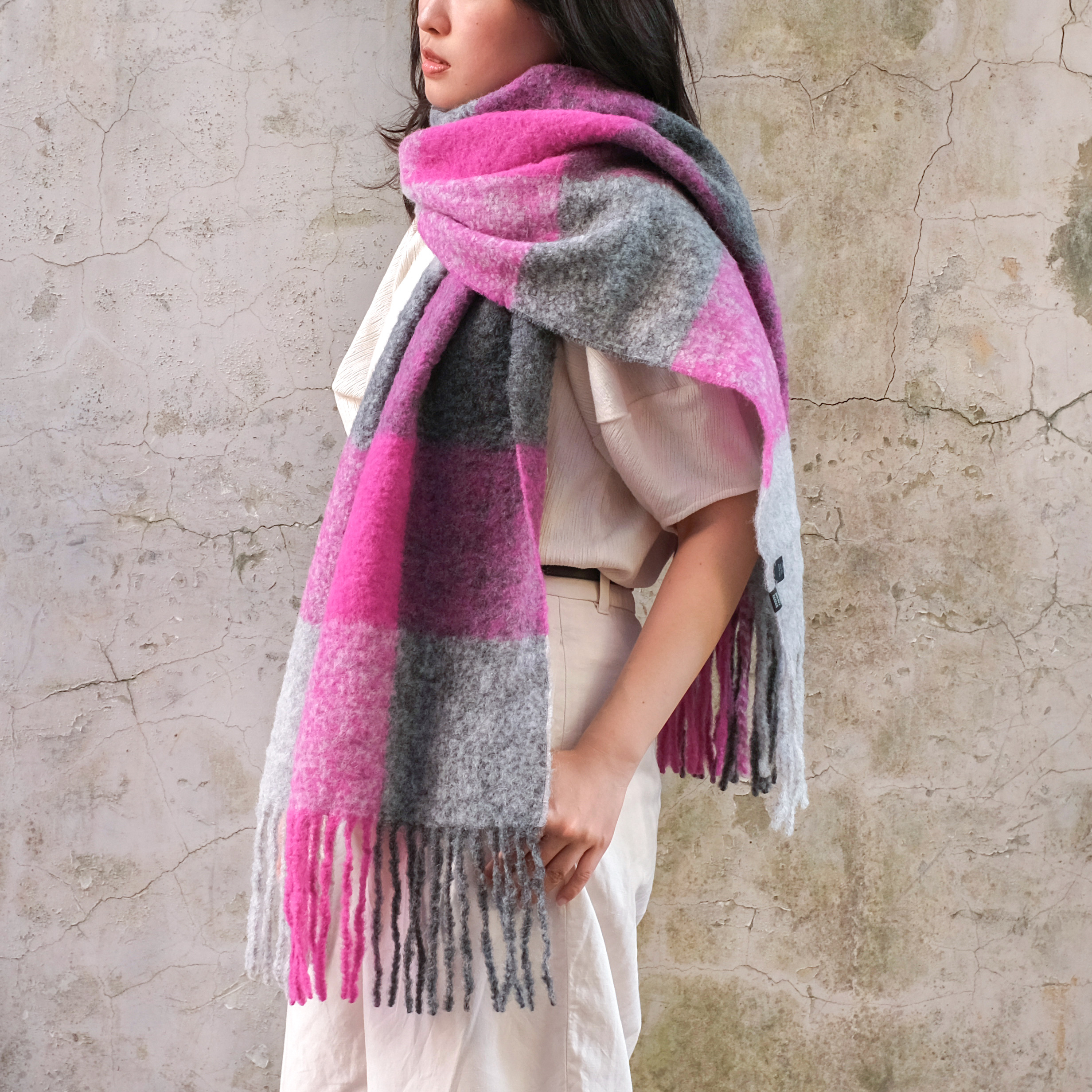 安地斯羊駝圍巾｜熾石｜秘魯