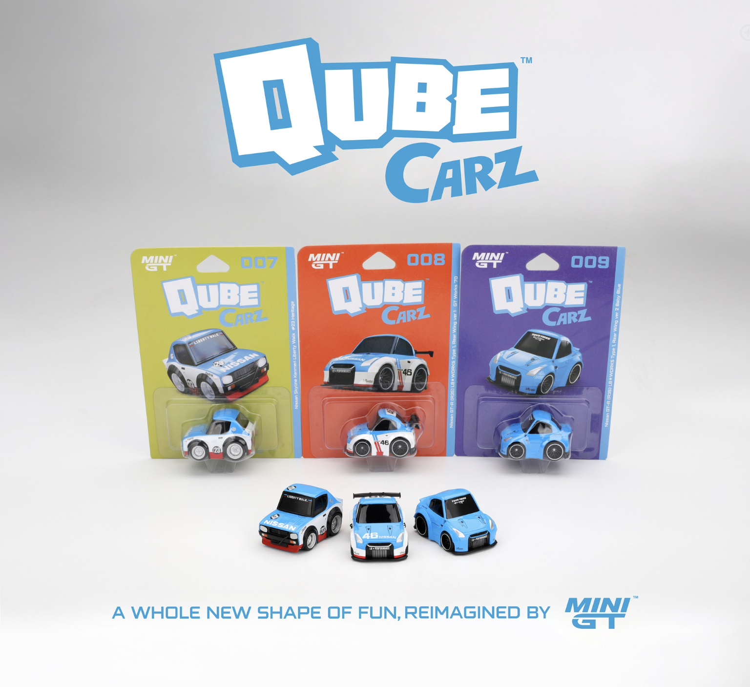 預訂 Pre Order - MiniGT QubeCarz Set