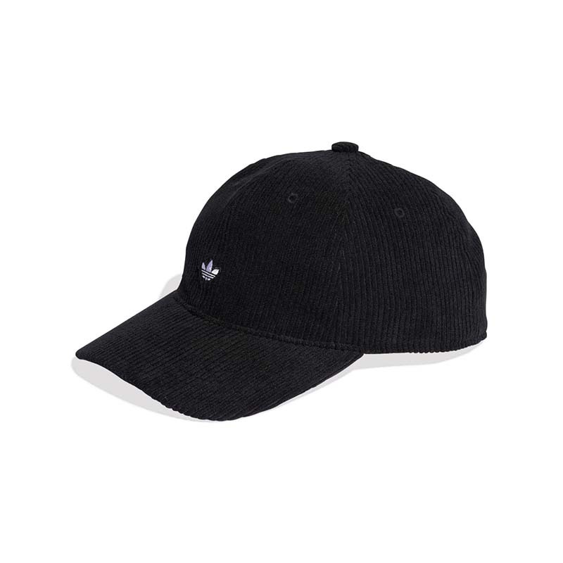 Adidas 燈芯絨棒球帽 帽子 黑色 KC8050 [台灣現貨]