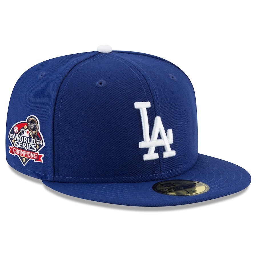MLB帽子 Los Angeles Dodgers 洛杉磯道奇 2024 冠軍帽 電繡章 棒球帽 New Era 59FIFTY 全封帽 全新
