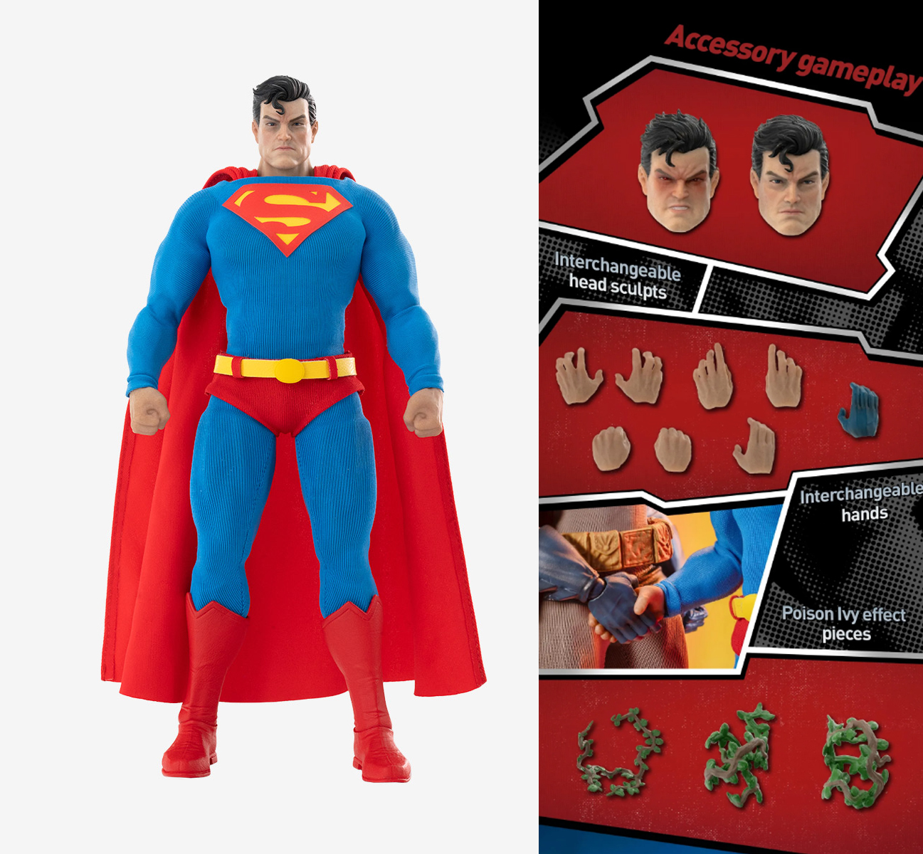 POP MART X Gong Studio 1/12 Superman Hush Action Figur