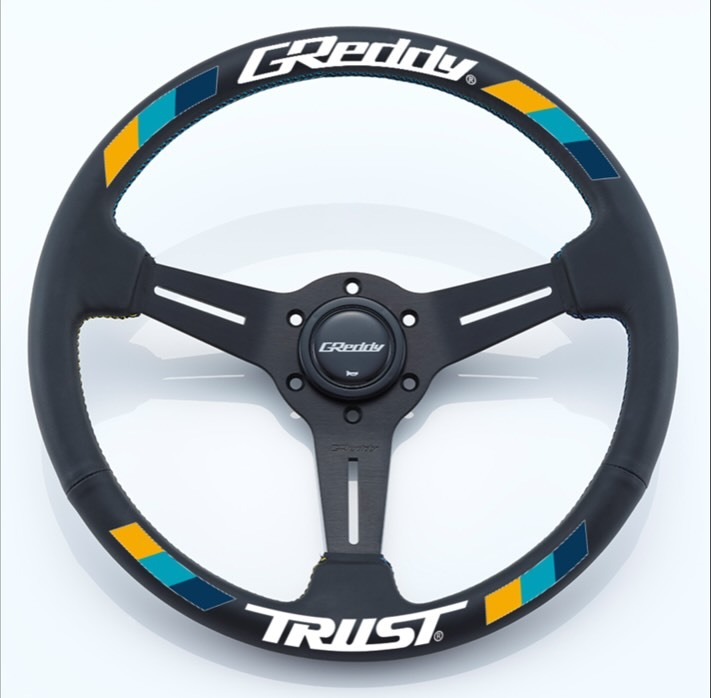 TRUST GReddy 刺繡真皮方向盤