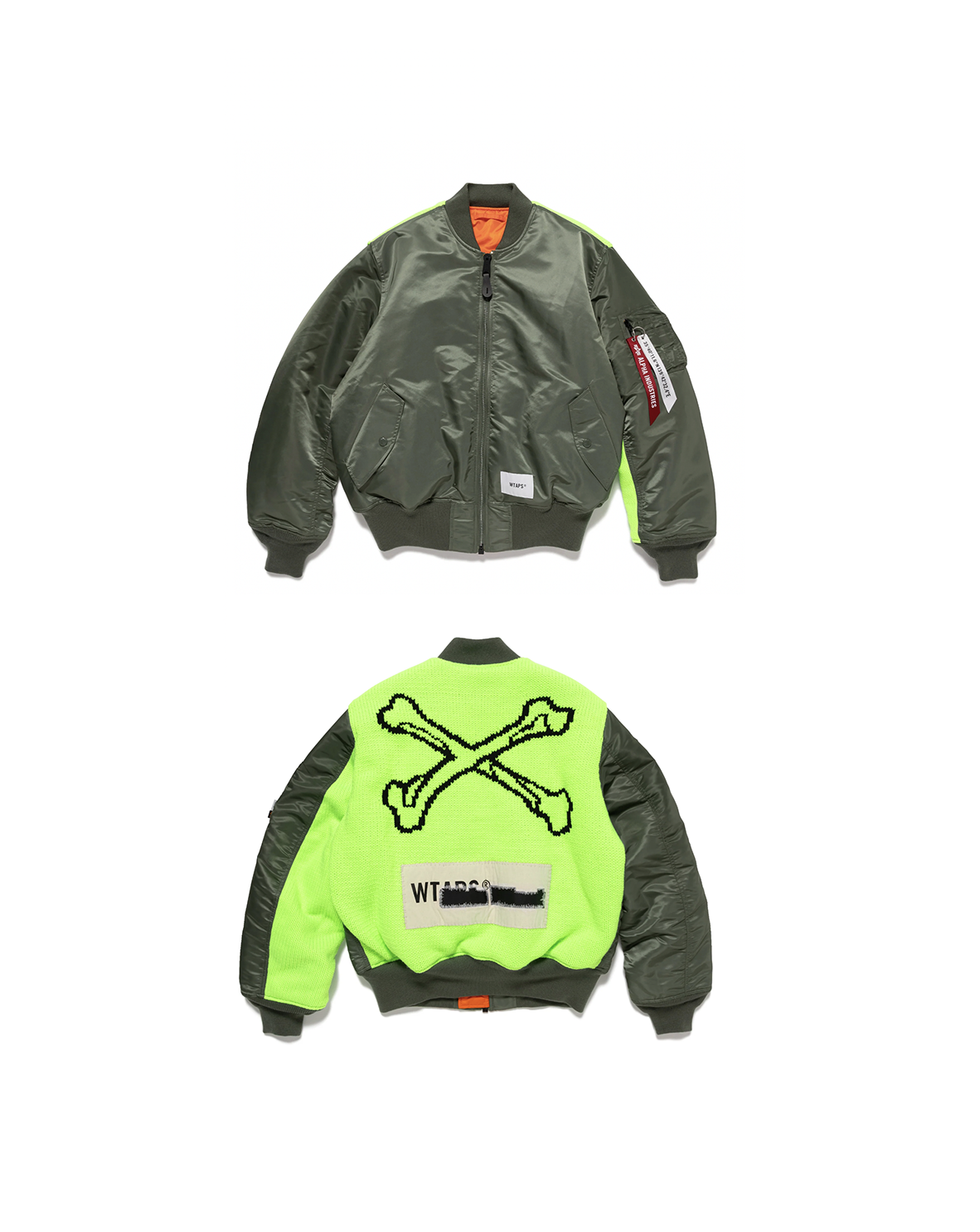 [現貨] WTAPS FW25 MA-1 CORE SPEC / JACKET / NYLON. TWILL. ALPHA INDUSTRIES | OLIVE