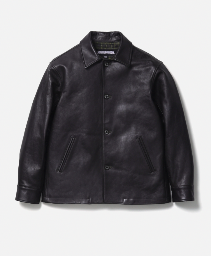 [現貨] NEIGHBORHOOD FW25 LEATHER CAR COAT | BROWN