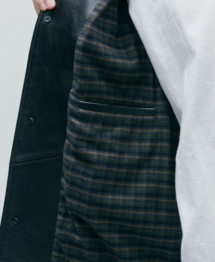 [現貨] NEIGHBORHOOD FW25 LEATHER CAR COAT | BROWN