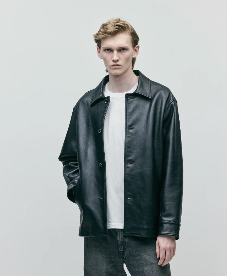 NEIGHBORHOOD FW25 LEATHER CAR COAT | BROWN