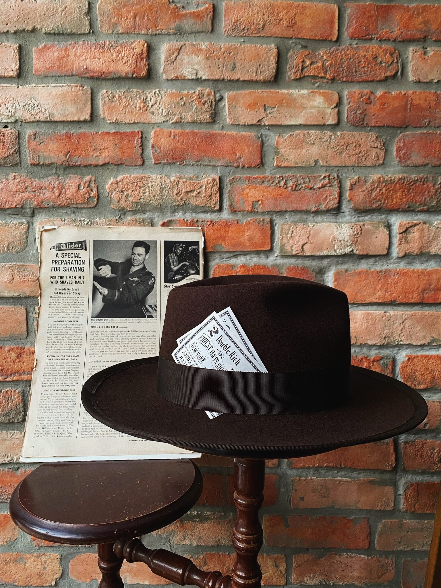 MR.FATMAN-Two Dollar Wool / 日本訂製帽款MR.FATMAN經典羊毛紳士帽-咖啡色