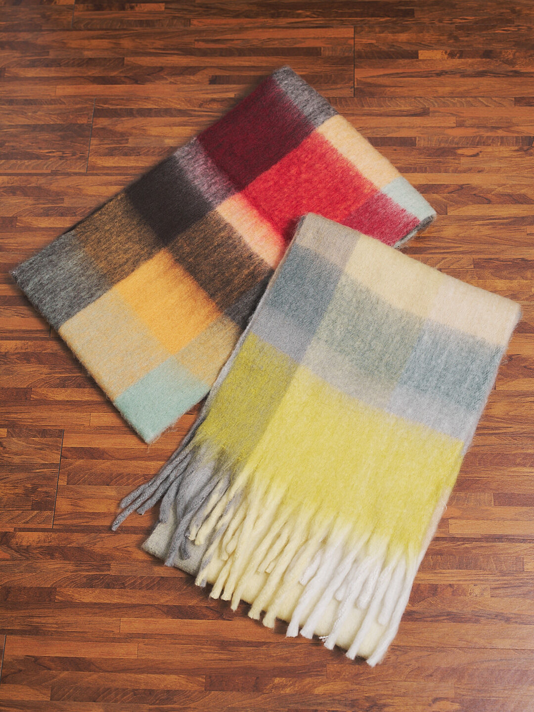 (限量)蘇格蘭陰天！混色格紋圍巾(兩色)