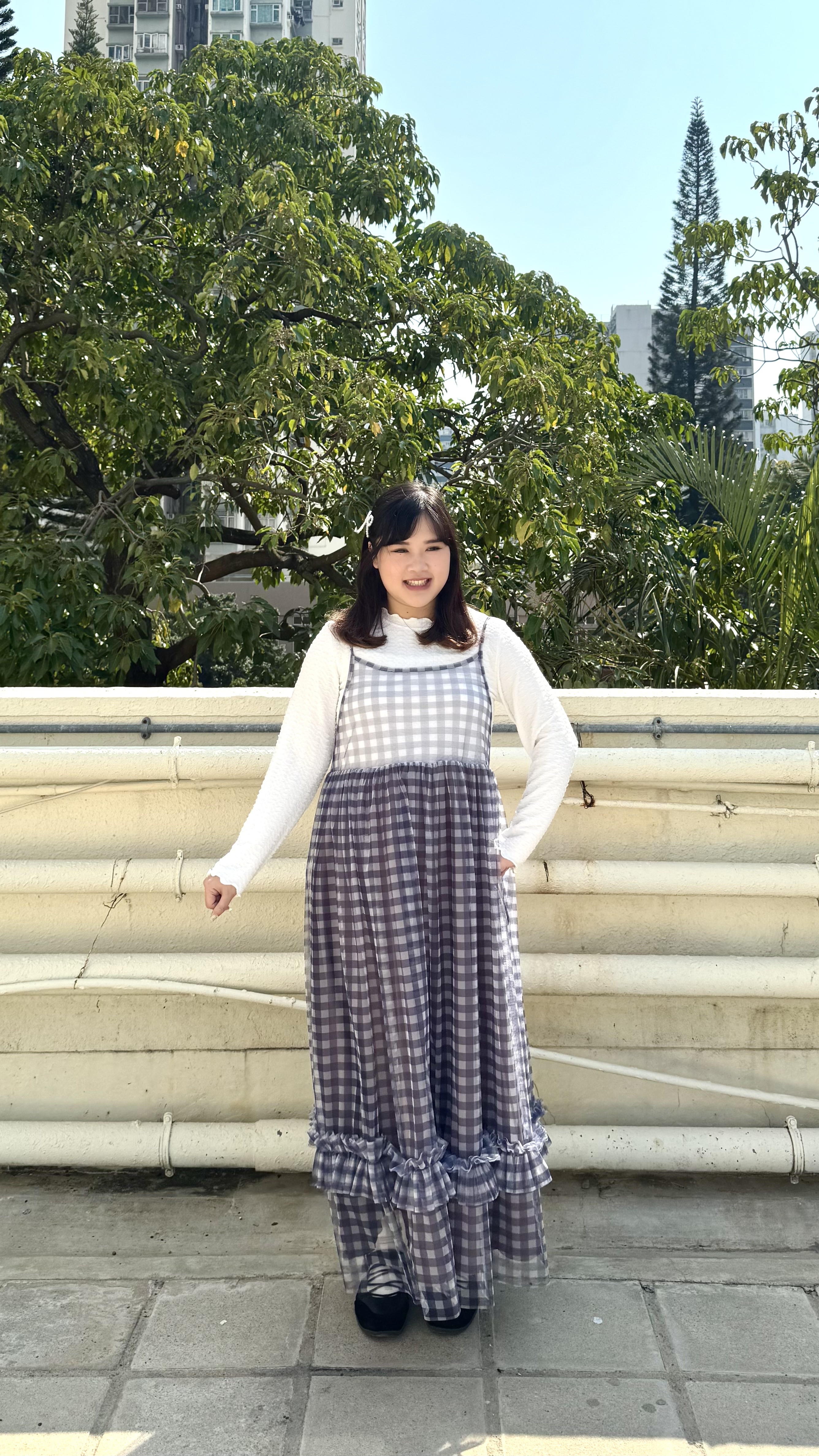 軟棉棉Ruffle長袖Top