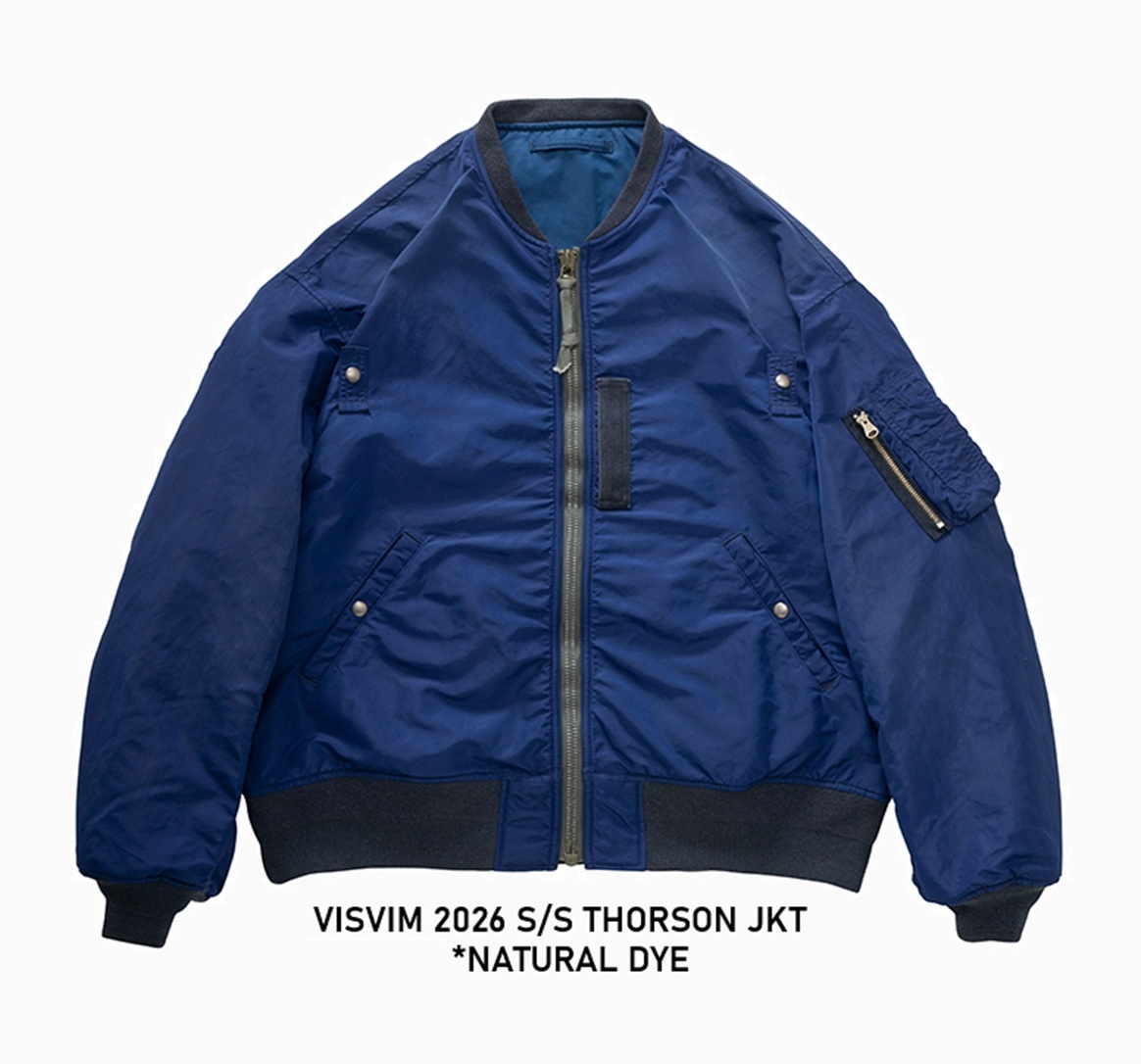 LAST PCS: VISVIM 2026 S/S THORSON JKT NATURAL DYE *F.I.L EXCLUSIVE - NAVY PRE ORDER ITEM (預訂中)
