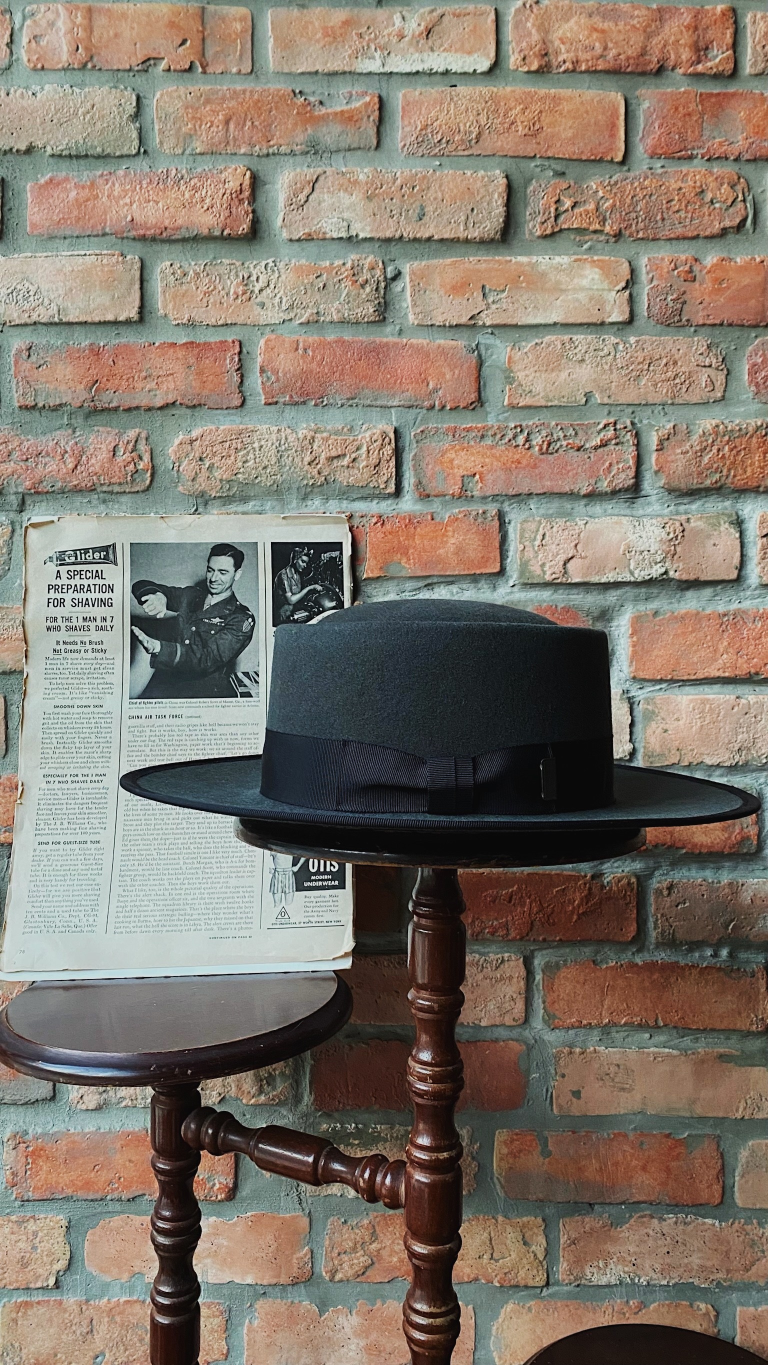 MR.FATMAN- Gavan Wool / 日本訂製帽款MR.FATMAN圓頂紳士帽- 深灰