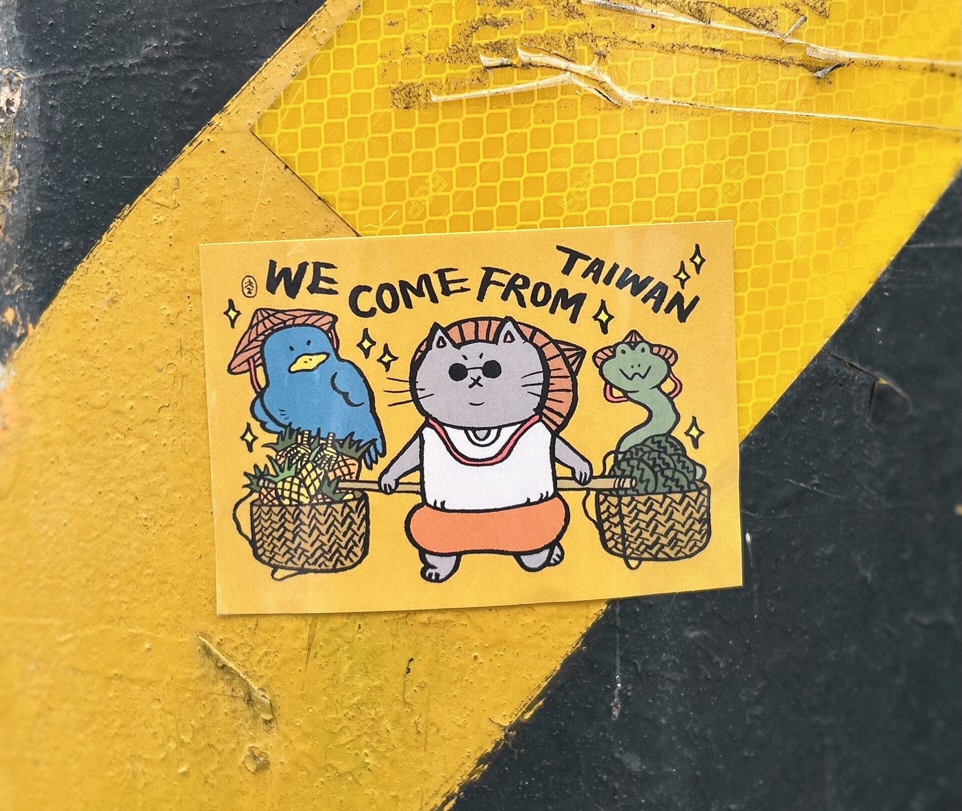 WE COME FROM TAIWAN 貼紙 單張入｜黃灻 台灣
