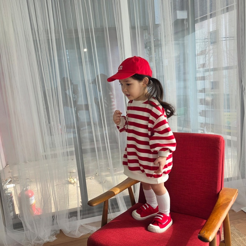 正韓春COLOR 兩色日系寬鬆感中長版上衣