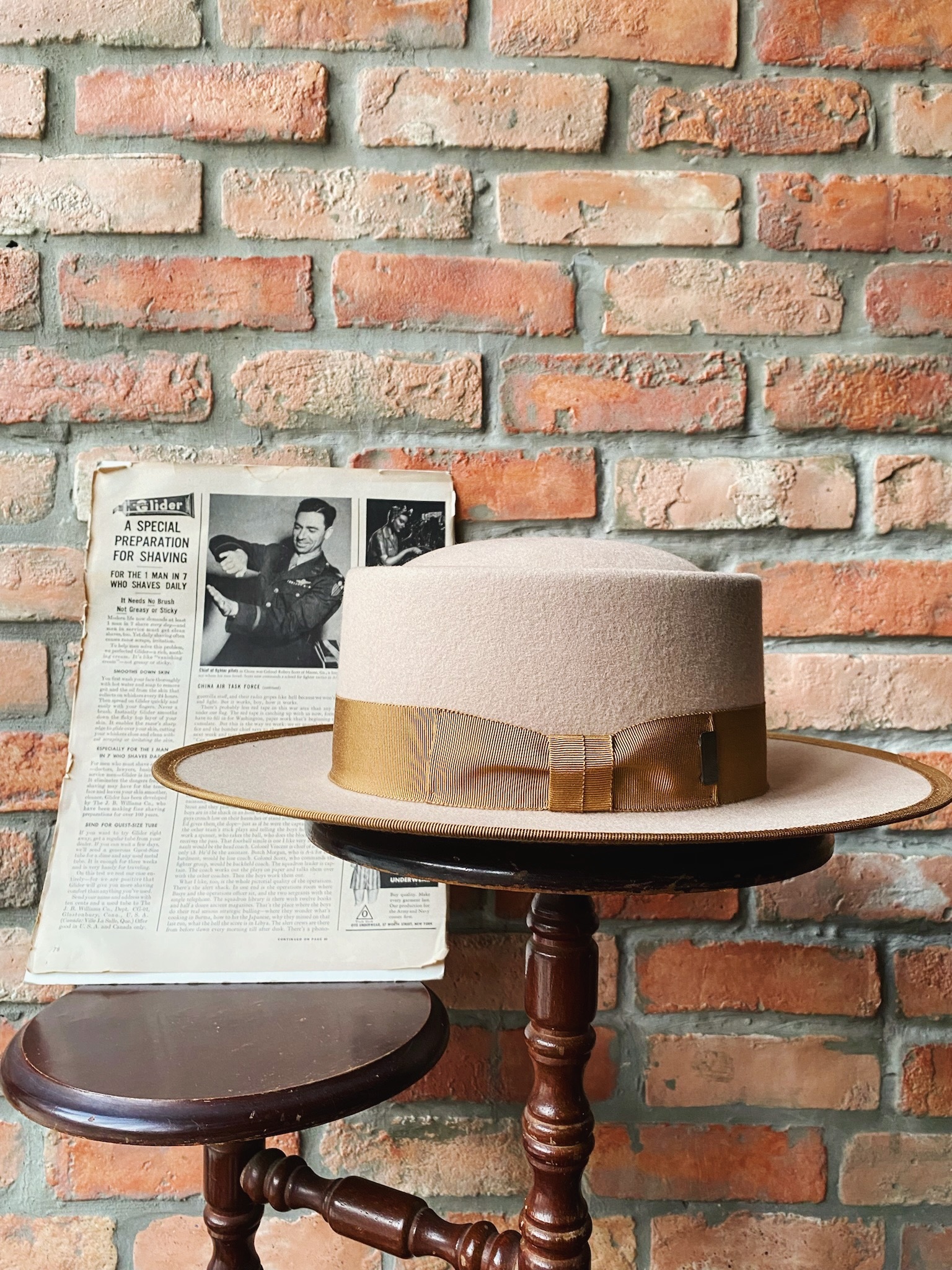 MR.FATMAN- Gavan Wool / 日本訂製帽款MR.FATMAN圓頂紳士帽- 卡其