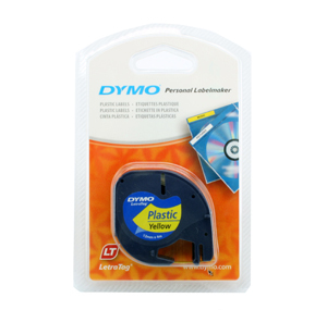 DYMO  91202  Letra Tag 機用標籤帶 (黃底黑字) 505718920