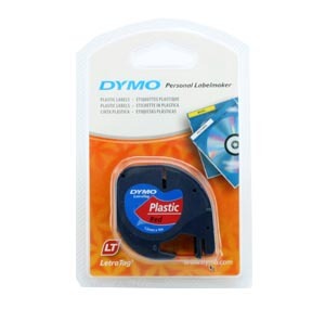 DYMO  91203  Letra Tag 機用標籤帶 (紅底黑字) 505718930