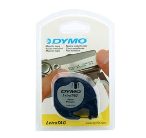DYMO 91208 Letra Tag 機用標籤帶 (金屬銀底黑字) 505718980