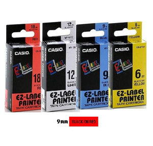 卡西歐 XR9RD1 9 mm 標籤帶 (紅底黑字) 505720970