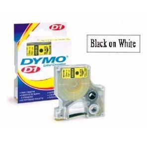 DYMO  SC43613 D1-TAPE  6mm x 7M (BLACK ON WHITE) 505740613