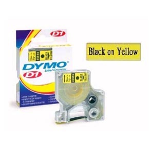 DYMO  SC40918 D1-TAPE  9mm x 7M (BLACK ON YELLOW) 505740918