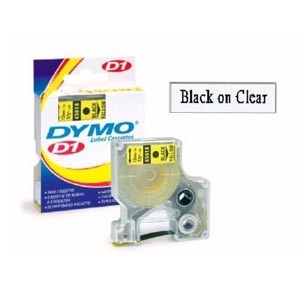 DYMO  SC40910 D1-TAPE  9mm x 7M (BLACK ON CLEAR) 505740910