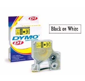 DYMO  SC45013 D1-TAPE  12mm x 7M (BLACK ON WHITE) 505745030
