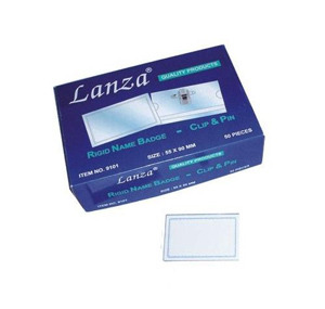 LANZA 9101 硬身人名掛牌 (橫放)  55 x 90mm 506038010