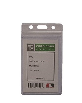 A&B N209 透明密實封口橫放人名掛牌 90mm x 55mm 506042107