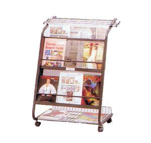 NR-102  NEWSPAPER & BOOK RACK (6 CLIPS) 506111020