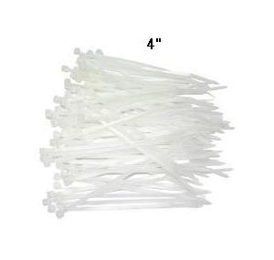 CABLE TIE    4" - WHITE (100's) 506578040