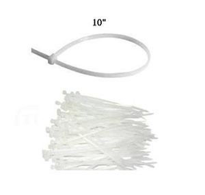 CABLE TIE 10" - WHITE (100's) 506578100
