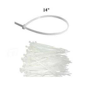 CABLE TIE  14" - WHITE (100's) 506578140