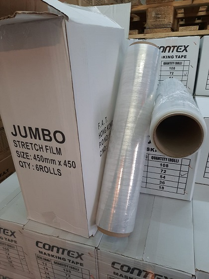 Jumbo 450mm x 3” Core Stretch Film (6’s) 506596500