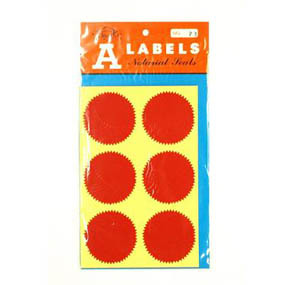 A-23  SEALING LABEL (50mm) 2"  24's 508230230