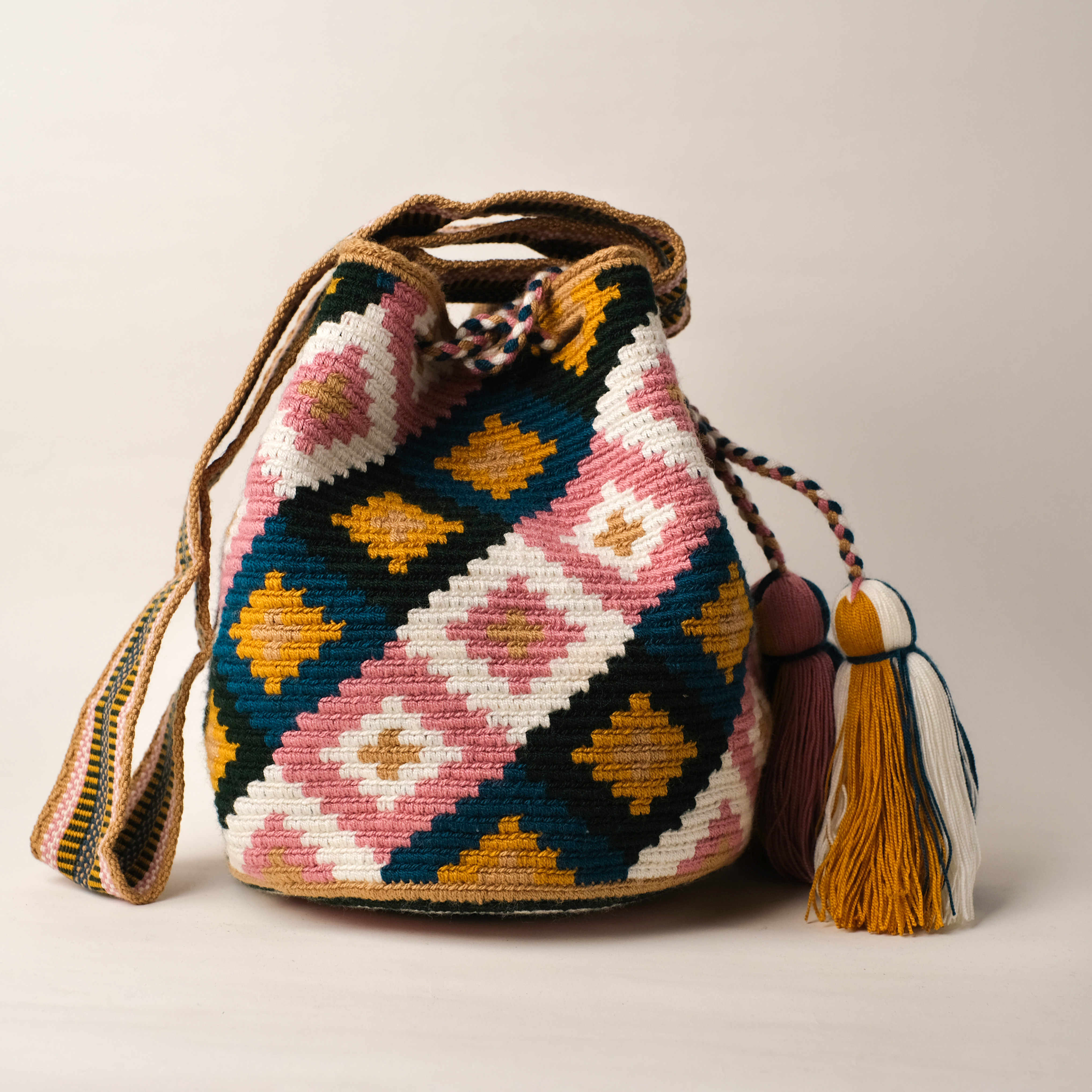 瓦尤編織包｜flor de cerezo - 中｜哥倫比亞