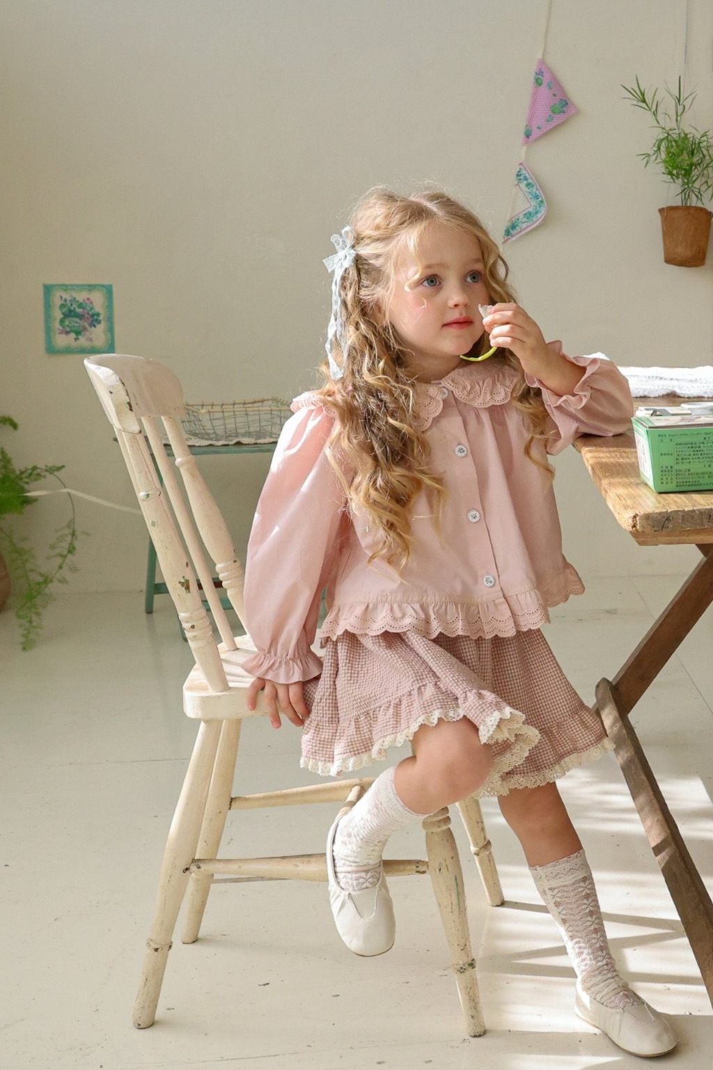 甜美刺繡水手服