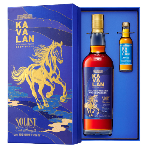 Kavalan SOLIST VINHO BARRIQUE SINGLE CASK STRENGTH SINGLE MALT WHISKY (700ml + 50ml) [With Gift Box]