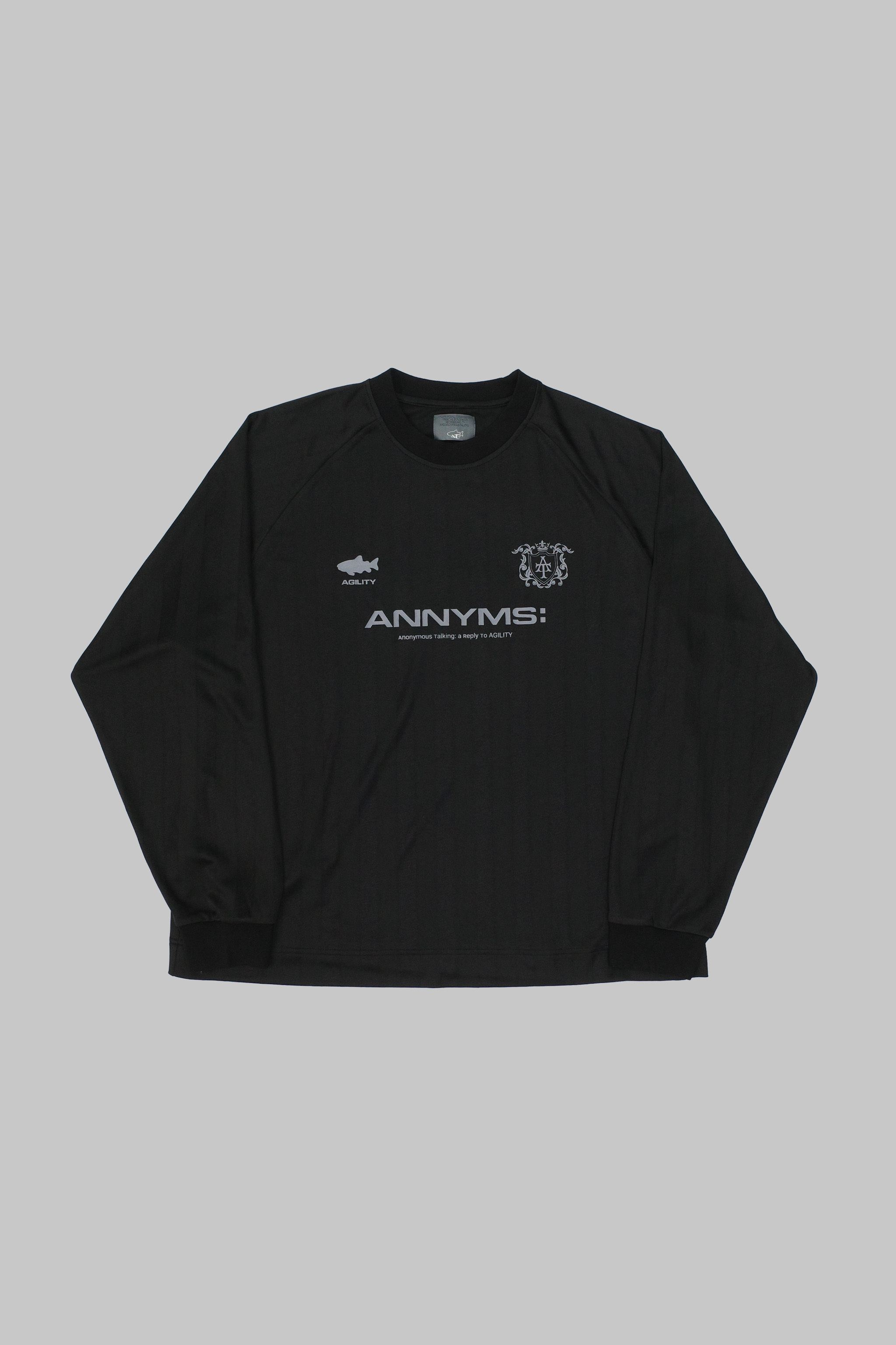 Anonymous Talking x AGILITY｜AA-JS1 – 條紋長袖球衣 (Black)