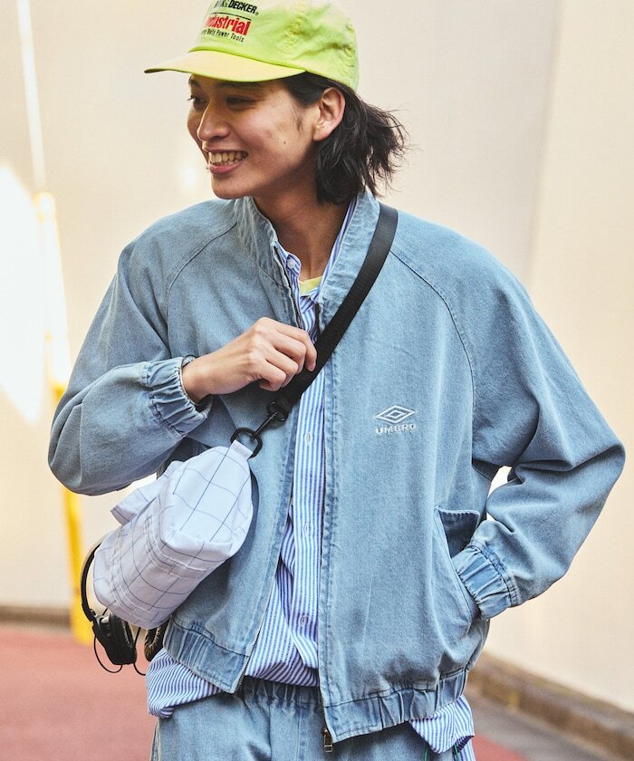 『日本連線中』2025AW UMBRO 別注 Denim Stand Collar Blouson 外套 夾克 1059394400033