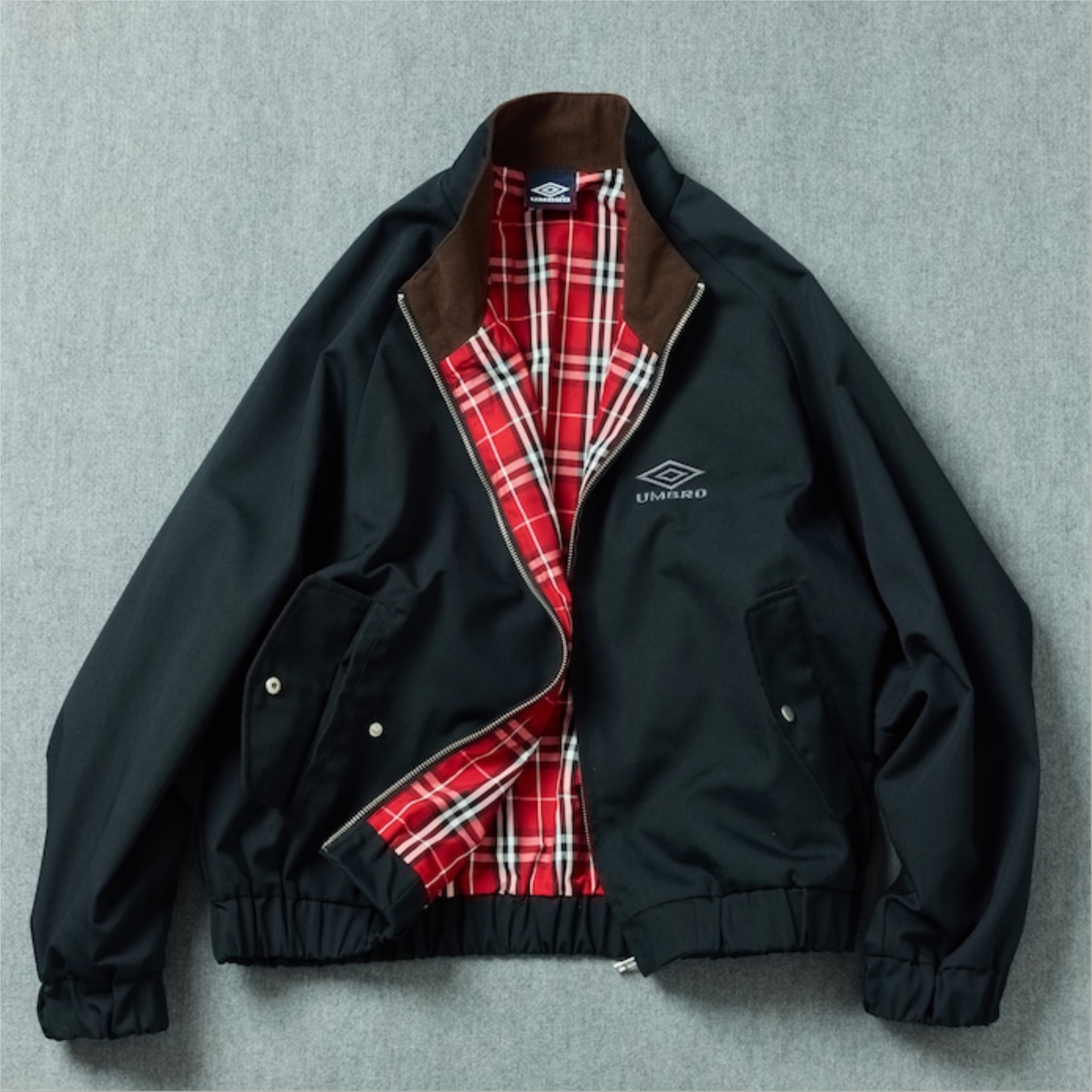 『日本連線中』2025AW UMBRO 別注 Duck Stand Collar Blouson 格紋 外套 夾克 1059394400034