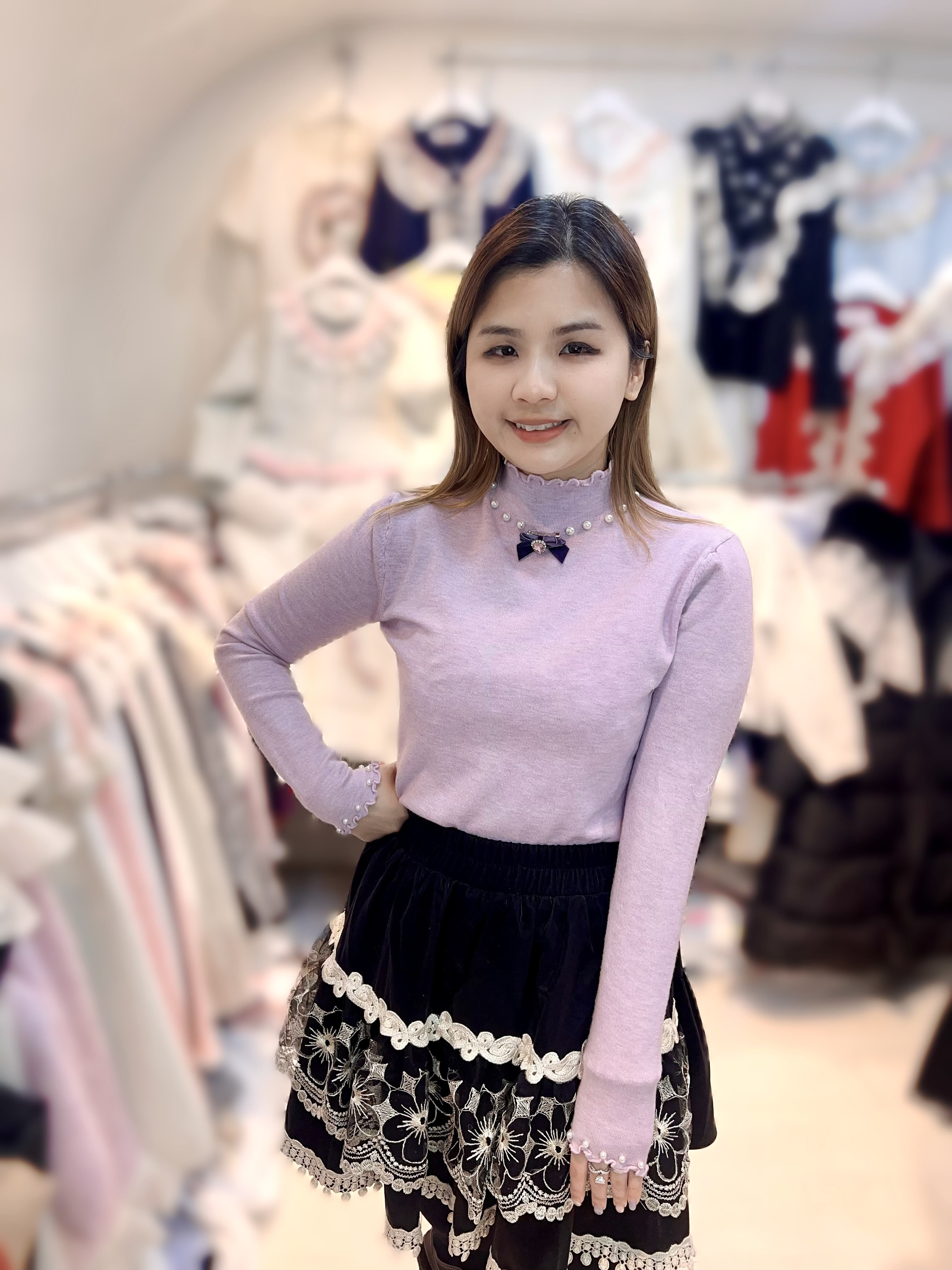 ED23  蝴蝶結打底王 胸35-50 長22 $339 (一口價)  羊毛10 % 可拆扣針