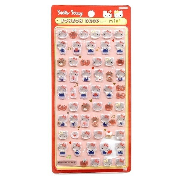 日本 Sanrio BonBon Drop Pop Seal 3D立體貼紙