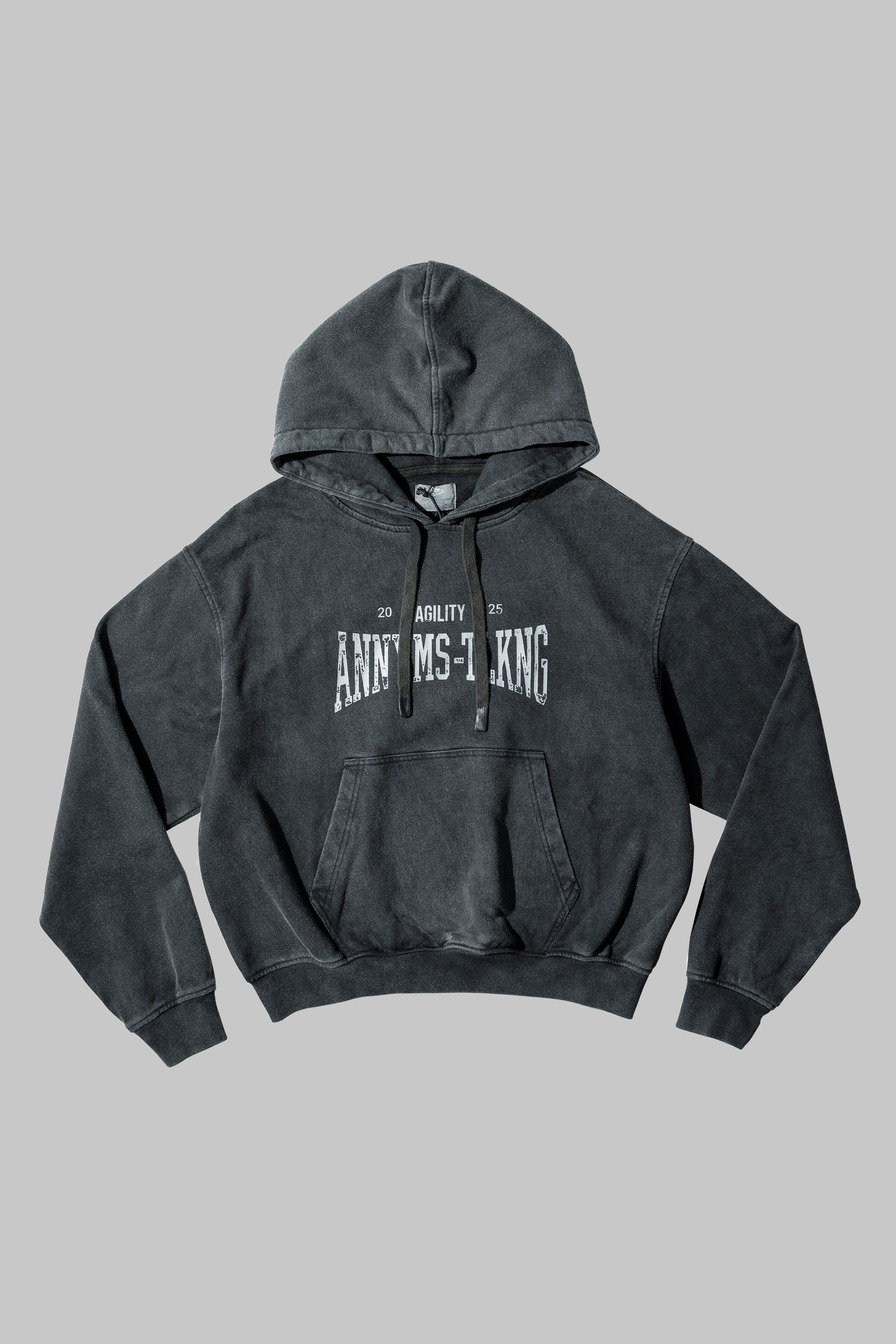 Anonymous Talking x AGILITY｜AA-HD1 – Logo 帽Tee (Washed Black)