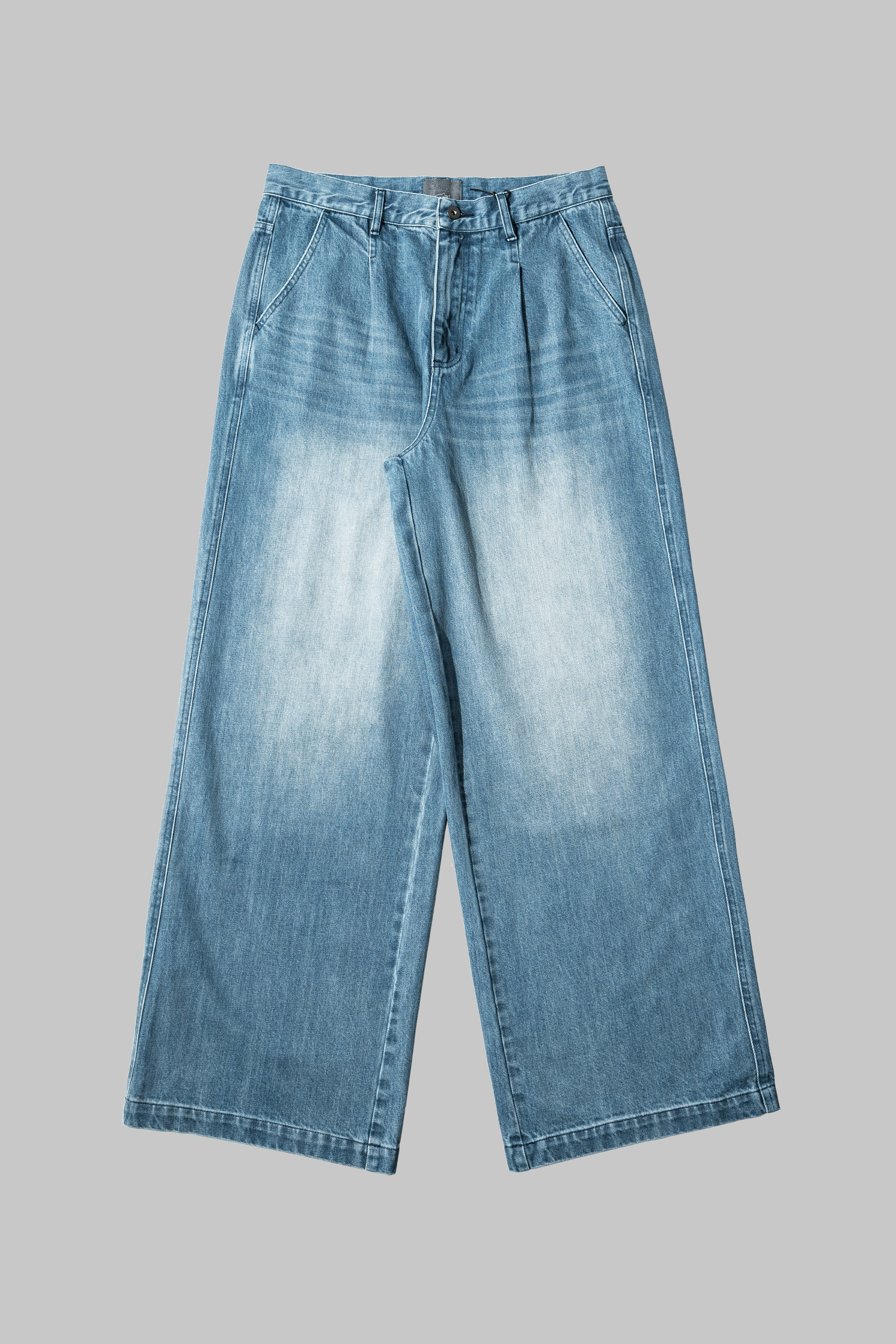 Anonymous Talking x AGILITY｜AA-P02– 腰摺丹寧褲 (Washed Blue)